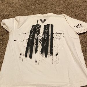 White 9/11 memorial tee
